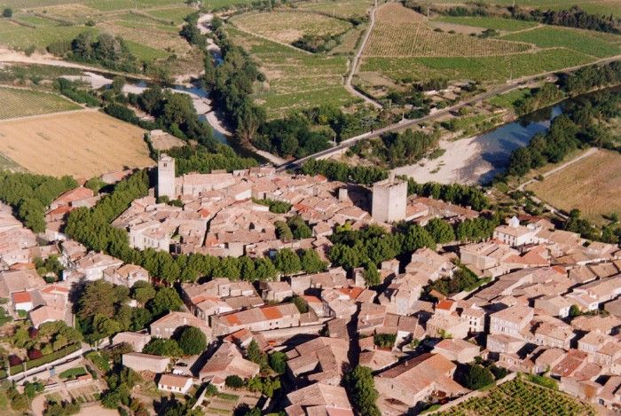 Fabrezan vu de haut